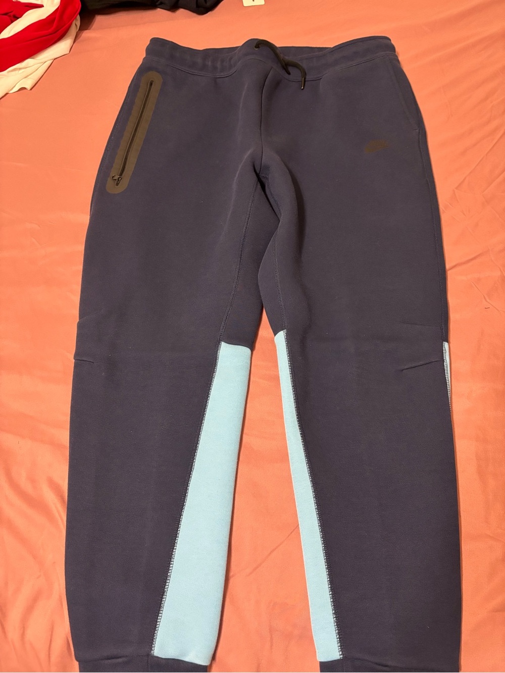 Nike Navy and Light Blue Kids Fleece Joggers